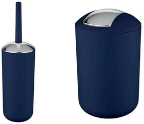 Set de accesorii de baie albastru închis din plastic Brasil – Wenko