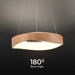 Lustră LED pe cablu LED/18W/230V 3000K ø 40 cm maro