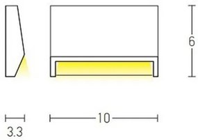 Corp de iluminat LED de exterior pentru scări LED/1,5W/230V IP54 antracit Zambelis E181