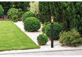 Lampă de exterior cu senzor Globo 3159BCS BOSTON 1xE27/15W/230V IP44 110 cm negru/cupru