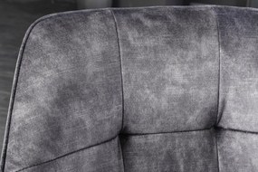 Set de 2 scaune pivotante Loft, gri inchis