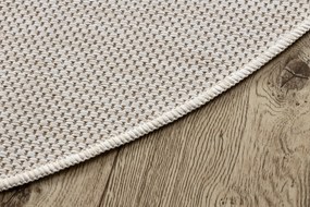 Covor SISAL SION cerc A5165A Melanj țesute plate ecru / cremă