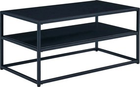 Masuta cafea Symphony A, negru, PAL laminat/metal, 90x50x42 cm