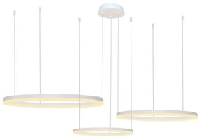 Lustra cu 3 inele LED si telecomanda HALO PENDANT WH 100+80+60 CCT