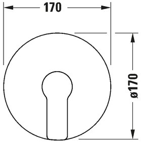 Duravit D-CODE DC4210010010 - Baterie de duș pentru montaj încastrat, crom lucios