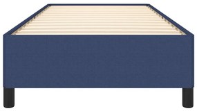 Cadru de pat, albastru, 100 x 200 cm, material textil Albastru, 35 cm, 100 x 200 cm