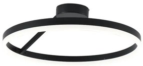 Lustră LED dimabilă aplicată LED/40W/230V 3000-6500K negru + telecomandă