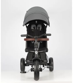 QPlay - Tricicletă 7 în 1 pentru copii COMFO MAX, gri