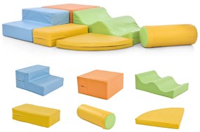 Set de 6 blocuri mari pentru joacă și cățărat, Multicolor | Aosom Romania