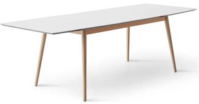 Masă de dining extensibilă cu blat alb cu blat suplimentar 90x165 cm Meza – Hammel Furniture