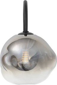 Brilagi - Lampă de perete VULCANO 1xG9/8W/230V negru/negru fumuriu