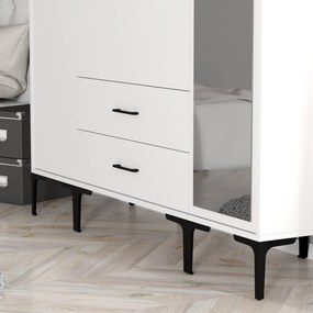 Dulap de haine Kiara STR (Alb). 1088460