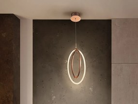 Pendul LED design ultra-modern Ocellis auriu roze SV-814263