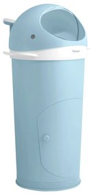 Coș de gunoi albastru deschis pentru scutece din plastic 25 l Whale – Kindsgut