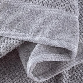 Set de 2 prosoape de baie din frotir MODENA gri 70 x 140 cm