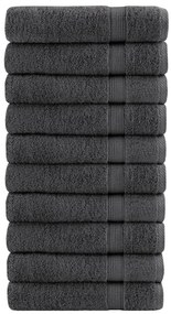 vidaXL Prosoape de baie SOLUND 10 buc antracit 100x150 cm 600 gsm