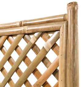 Strat inaltat de gradina cu spalier din bambus, 40 cm 1, 40 cm