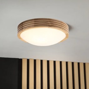 Brilagi - Lampă LED de tavan CARVALHO MODERN SLIM 1xE27/60W/230V diametru 27,5 cm stejar