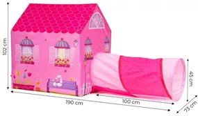 Cort de joaca pentru copii cu tunel Ecotoys 8326