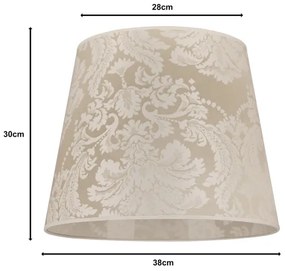 Duolla - Abajur universal CLASSIC L E27 Ø 38 cm auriu