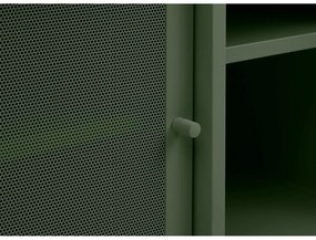 Comodă TV verde-închis din metal 160x55 cm Veep – Unique Furniture