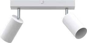 vidaXL Spot de tavan cu lumina reflectoarelor Alb 26 x 6 x 16 cm Metal