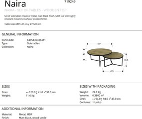 Set de 2 Masute de cafea design modern Naira