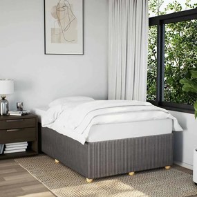 vidaXL Cadru de pat fără saltea, gri taupe, 120x200 cm, textil