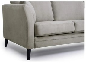 Canapea maro din catifea 237 cm Eden - Scandic