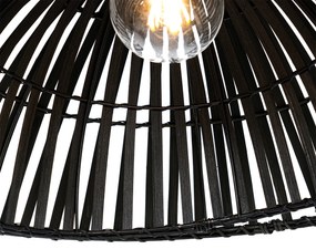 Lampă arcadă orientală din bambus negru - Pua