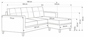 Set canapea Ecker, gri