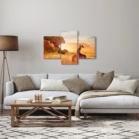 Tablou Girafe în Africa (90x60 cm)