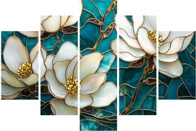 Tablou - Vitraliu cu magnolie (150x105 cm)