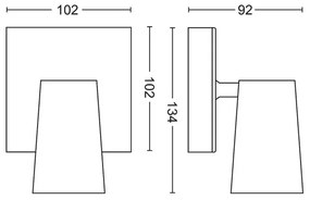 Philips 50571/31/PN - Lampă spot MYLIVING PAISLEY 1xGU10/5,5W/230V