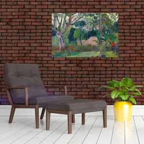 Tablou - Paul Gauguin, Te raau rahi (The Big Tree), reproducere (90x60 cm)