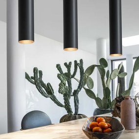 Ideal Lux - Pendul LED LOOK, 1x GU10/7W/230V, CRI 90, Ø 6 cm, negru