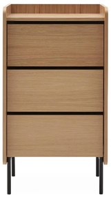 Comodă înaltă cu aspect de lemn de stejar 60x108,5 cm Wrap – Bonami Selection