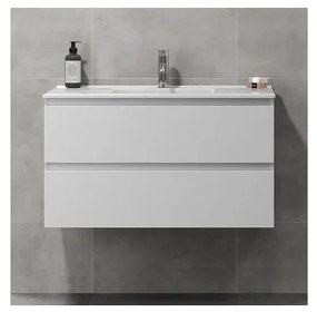 Dulap de baie cu lavoar KENWOOD 91 cm, alb