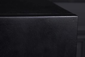 Comoda suspedata design vintage Golden Sunset 180cm negru