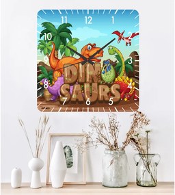 Ceas de perete dinozauri