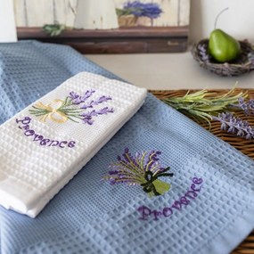 Prosoape de bucătărie waffle brodate cu motiv – Set de 2 bucăți