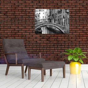 Tablou pe sticlă - Vedere din Veneția (70x50 cm)