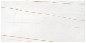 Masa de cafea dreptunghiulara Universe 3 marmura alba/auriu L120 cm