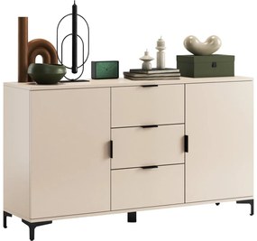 Comodă LORA, cu sertare și uși, bej