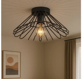 Plafonieră ONLI DUCCIO 1xE27/22W/230V d. 60 cm negru