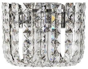 Aplica de perete LED crom, cristale sticla CELYSIA