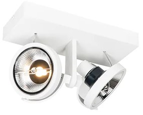 Spotlight modern alb cu 2 lumini - Master 111