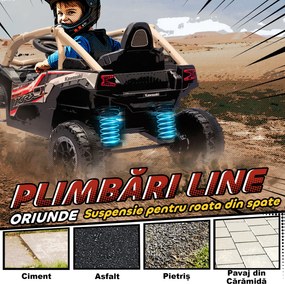 AIYAPLAY ATV Electric pentru Copii 3-8 Ani 12V cu Licență KAWASAKI, Motor Dublu, Telecomandă și Muzică, Galben | Aosom Romania