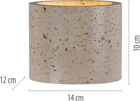 Schöner Wohnen 12542-42 - Aplica de perete TRAVENTA 1xG9/10W/230V beton