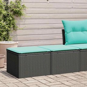 vidaXL Set mobilier de grădină cu perne, 2 piese poliratan/lemn acacia